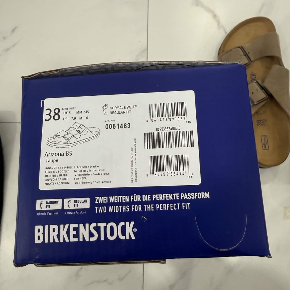 Birkenstock Arizona Taupe Suede Women’s Size 39, 38 Available - Picture 10 of 10